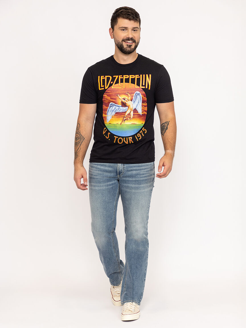 unisex led zepplin graphic tee